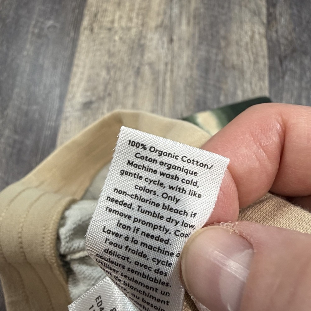 Open Edit Nordstrom Jogger Sweatpants Green Beige Abstract Stripe Womens S NWT - Picture 10 of 13